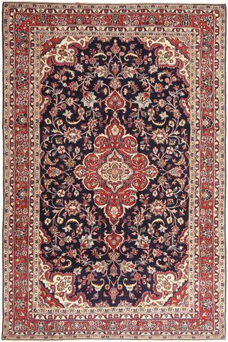 Håndknyttet. Opphav: Persia / Iran Orientalsk Hamadan Shahrbaf Patina Teppe 203X313 Mørk Brun/Brun (Ull, Persia/Iran)