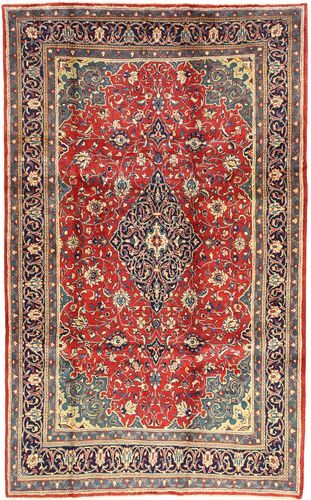 Håndknyttet. Opphav: Persia / Iran Arak Teppe 200X325 Mørk Rød/Mørk Brun (Ull, Persia/Iran)