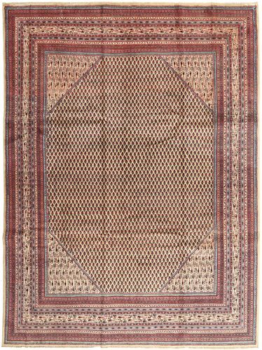Håndknyttet. Opphav: Persia / Iran Håndknyttet Teppe Sarough Mir 268X355 Mørk Rød/Lysbrun Stort (Ull, Persia/Iran)