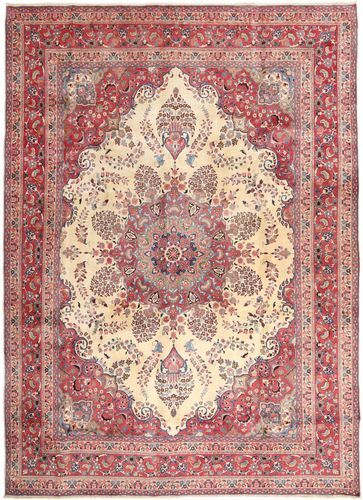 Håndknyttet. Opphav: Persia / Iran Persisk Hamadan Shahrbaf Teppe 285X380 Brun/Beige Stort (Ull, Persia/Iran)