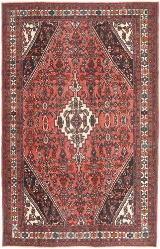 Håndknyttet. Opphav: Persia / Iran Orientalsk Hamadan Patina Teppe 208X318 Mørk Rød/Mørk Brun (Ull, Persia/Iran)