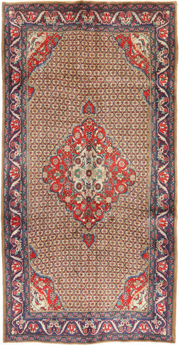 Håndknyttet. Opphav: Persia / Iran Koliai Teppe 157X304 Teppeløpere Mørk Rød/Mørk Brun (Ull, Persia/Iran)