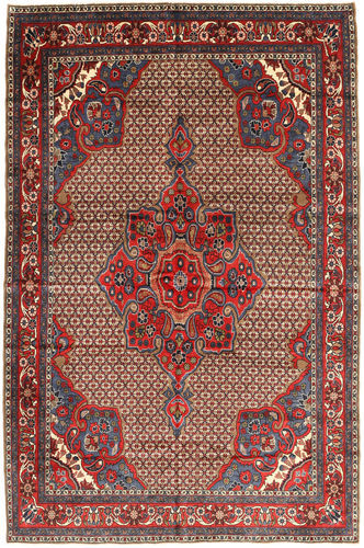 Håndknyttet. Opphav: Persia / Iran 205X300 Orientalsk Koliai Teppe Mørk Rød/Mørk Brun (Ull, Persia/Iran)