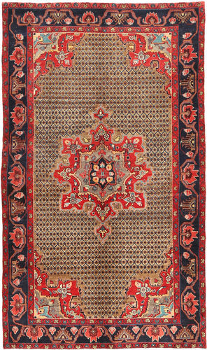 Håndknyttet. Opphav: Persia / Iran Ekte Teppe Koliai 145X250 Mørk Rød/Mørk Brun (Ull, Persia/Iran)