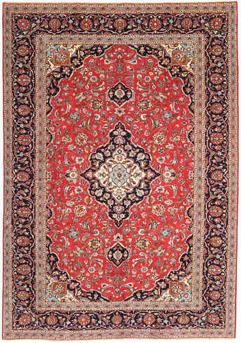 Håndknyttet. Opphav: Persia / Iran Keshan Patina Teppe 247X350 Brun/Rust (Ull, Persia/Iran)