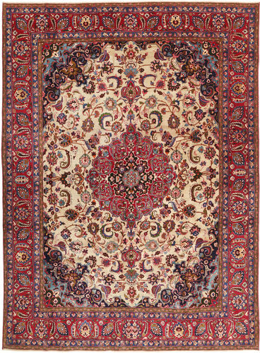 Håndknyttet. Opphav: Persia / Iran Ekte Teppe Tabriz Patina 286X380 Mørk Rød/Mørk Brun Stort (Ull, Persia/Iran)