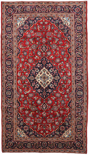 RugVista Ekte Teppe Keshan 150X260 Mørk Brun/Mørk Rød (Ull, Persia/Iran)