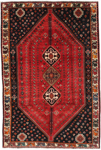 Håndknyttet. Opphav: Persia / Iran Persisk Ghashghai Teppe 185X275 Mørk Rød/Mørk Brun (Ull, Persia/Iran)