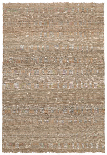 RugVista Utendørsteppe Sahara Jute Teppe 170X240 Ekte Moderne Håndvevd Lys Grå/Mørk Beige (Juteteppe India)