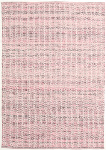 RugVista Ekte Teppe Alva - Pink/Vit 140X200 Lyserosa/Lyselilla (Ull, India)