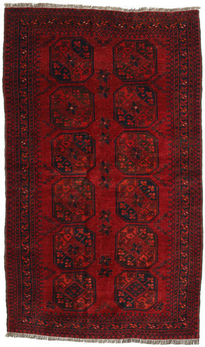 RugVista 121X202 Orientalsk Afghan Khal Mohammadi Teppe Mørk Rød/Rød (Ull, Afghanistan)