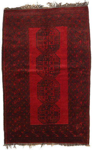 RugVista Orientalsk Afghan Khal Mohammadi Teppe 134X203 Mørk Rød/Mørk Brun (Ull, Afghanistan)