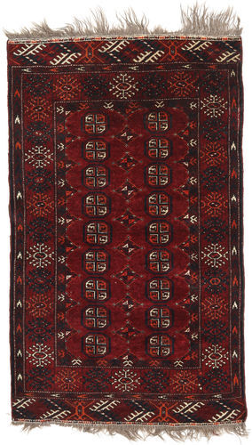 RugVista Afghan Khal Mohammadi Teppe 92X153 Mørk Rød/Mørk Brun (Ull, Afghanistan)