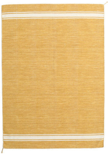 RugVista Ernst - Mustard/Off White Teppe 170X240 Ekte Moderne Håndvevd Lysbrun (Ull, India)