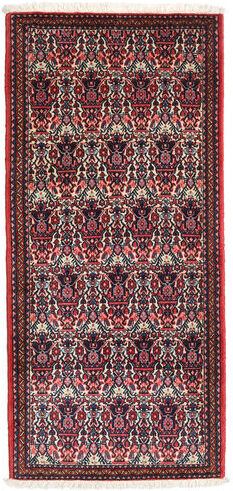 Håndknyttet. Opphav: Persia / Iran Persisk Abadeh Teppe 68X148 Svart/Mørk Brun (Ull, Persia/Iran)