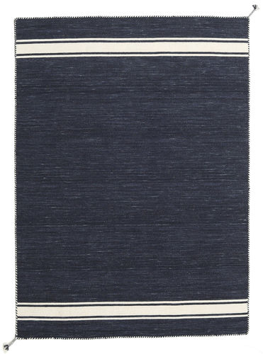 RugVista Ernst - Navy/Off White Teppe 170X240 Ekte Moderne Håndvevd Mørk Grå (Ull, India)