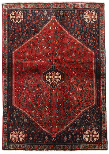 Håndknyttet. Opphav: Persia / Iran Orientalsk Abadeh Teppe 124X176 Mørk Rød/Mørk Brun (Ull, Persia/Iran)