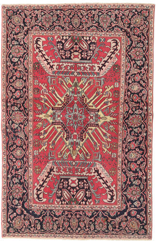 Håndknyttet. Opphav: Persia / Iran Persisk Mashad Patina Teppe 145X223 Mørk Rød/Mørk Brun (Ull, Persia/Iran)