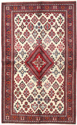 Håndknyttet. Opphav: Persia / Iran Ekte Teppe Joshaghan 130X210 Mørk Brun/Mørk Rød (Ull, Persia/Iran)