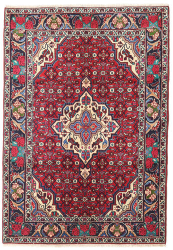 Håndknyttet. Opphav: Persia / Iran Bidjar Teppe 101X144 Mørk Lilla/Mørk Rød (Ull, Persia/Iran)