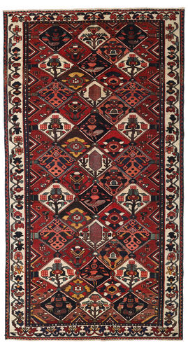 Håndknyttet. Opphav: Persia / Iran 159X293 Bakhtiar Patina Teppe Ekte Orientalsk Håndknyttet Teppeløpere Mørk Rød/Svart (Ull, Persia/Iran)