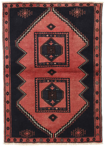 Håndknyttet. Opphav: Persia / Iran Persisk Klardasht Teppe 103X149 Svart/Mørk Rød (Ull, Persia/Iran)