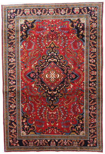 Håndknyttet. Opphav: Persia / Iran Persisk Lillian Teppe 197X288 Rust/Mørk Rød (Ull, Persia/Iran)