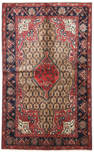 Håndknyttet. Opphav: Persia / Iran 135X220 Songhor Teppe Ekte Orientalsk Håndknyttet Mørk Rød/Mørk Grå (Ull, Persia/Iran)