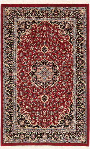 Håndknyttet. Opphav: Persia / Iran Orientalsk Ilam Sherkat Farsh Silke Teppe 82X128 Mørk Rød/Mørk Brun (Ull/Silke, Persia/Iran)