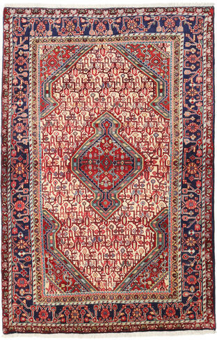 Håndknyttet. Opphav: Persia / Iran Sarough Teppe 111X165 Mørk Rød/Rust (Ull, Persia/Iran)