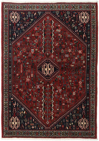 Håndknyttet. Opphav: Persia / Iran Persisk Abadeh Teppe 105X150 Mørk Brun/Mørk Rød (Ull, Persia/Iran)