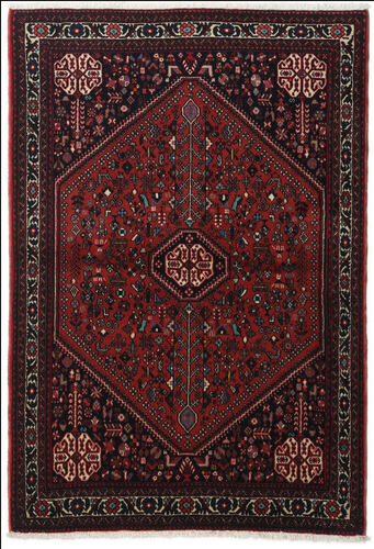 Håndknyttet. Opphav: Persia / Iran 100X151 Orientalsk Abadeh Teppe Mørk Brun/Mørk Rød (Ull, Persia/Iran)