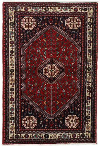 Håndknyttet. Opphav: Persia / Iran 105X155 Orientalsk Abadeh Teppe Mørk Brun/Mørk Rød (Ull, Persia/Iran)