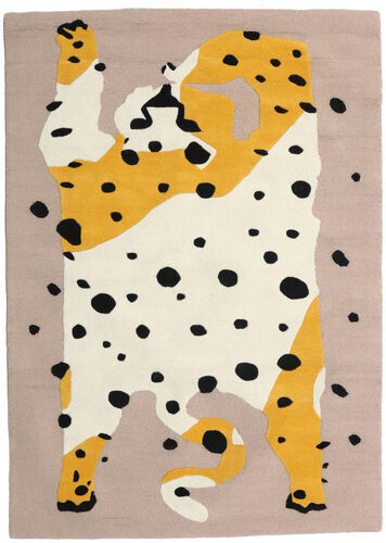 RugVista Ullteppe The Spotty Cat 160X230 Moderne Beige/Lysbrun