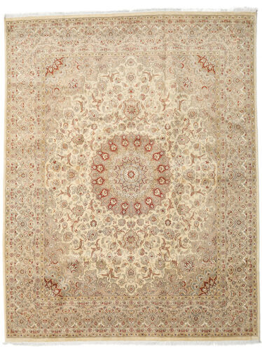 Håndknyttet. Opphav: India Håndknyttet Teppe Tabriz Royal 245X315 Mørk Beige/Beige ( India)