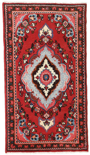 Håndknyttet. Opphav: Persia / Iran Hamadan Teppe 75X134 Ekte Orientalsk Håndknyttet Rust/Beige (Ull, Persia/Iran)