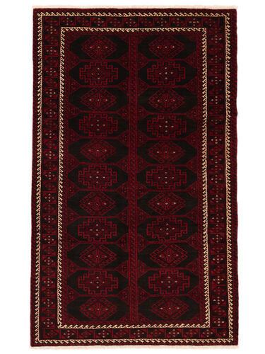 Håndknyttet. Opphav: Persia / Iran 125X204 Beluch Teppe Ekte Orientalsk Håndknyttet Mørk Brun/Mørk Rød (Ull, Persia/Iran)