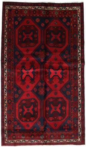 Håndknyttet. Opphav: Persia / Iran Lori Teppe 150X254 Mørk Rød/Rød (Ull, Persia/Iran)