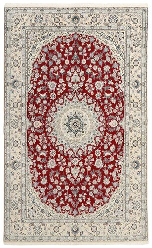 Håndknyttet. Opphav: Persia / Iran Persisk Nain 9La Teppe 149X238 Lys Grå/Beige (Ull/Silke, Persia/Iran)