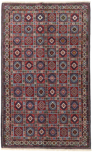 Håndknyttet. Opphav: Persia / Iran Yalameh Teppe 153X253 Ekte Orientalsk Håndknyttet Mørk Rød/Mørk Brun (Ull, Persia/Iran)