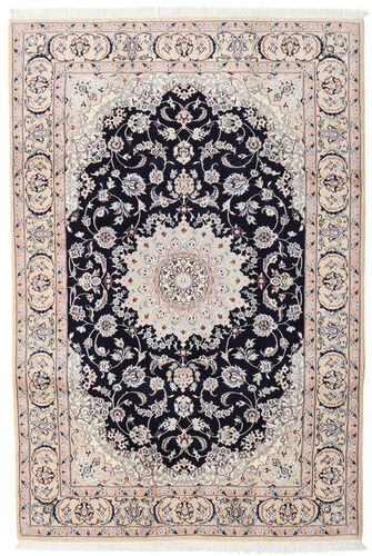 Håndknyttet. Opphav: Persia / Iran 200X300 Orientalsk Nain Teppe Lys Grå/Beige (Ull, Persia/Iran)