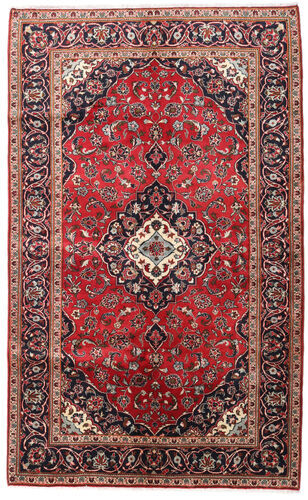 Håndknyttet. Opphav: Persia / Iran Keshan Teppe 147X240 Ekte Orientalsk Håndknyttet Mørk Brun/Mørk Rød (Ull, Persia/Iran)