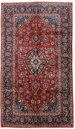 Håndknyttet. Opphav: Persia / Iran Keshan Teppe 148X259 Ekte Orientalsk Håndknyttet Mørk Lilla/Mørk Rød (Ull, Persia/Iran)