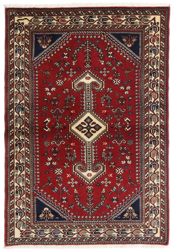 Håndknyttet. Opphav: Persia / Iran 100X148 Orientalsk Ghashghai Teppe Mørk Rød/Beige (Ull, Persia/Iran)