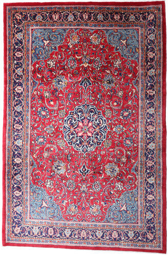 Håndknyttet. Opphav: Persia / Iran Orientalsk Mahal Teppe 220X335 Rød/Lys Grå (Ull, Persia/Iran)