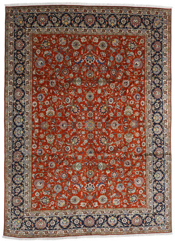 Håndknyttet. Opphav: Persia / Iran Tabriz Teppe 280X384 Mørk Rød/Mørk Brun Stort (Ull, Persia/Iran)