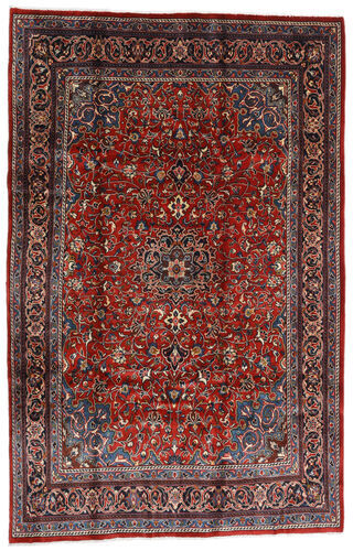 Håndknyttet. Opphav: Persia / Iran Ekte Teppe Mahal 207X317 Mørk Rød/Svart (Ull, Persia/Iran)