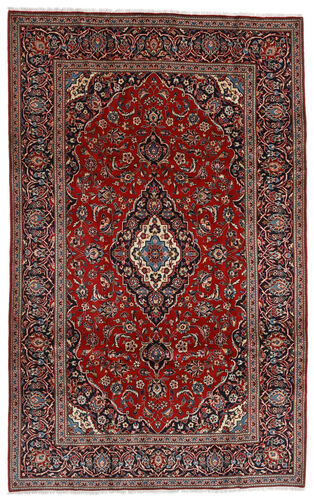 Håndknyttet. Opphav: Persia / Iran Orientalsk Keshan Teppe 194X306 Mørk Rød/Svart (Ull, Persia/Iran)