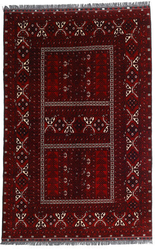 Håndknyttet. Opphav: Afghanistan 162X248 Orientalsk Kunduz Teppe Mørk Brun/Mørk Rød (Ull, Afghanistan)