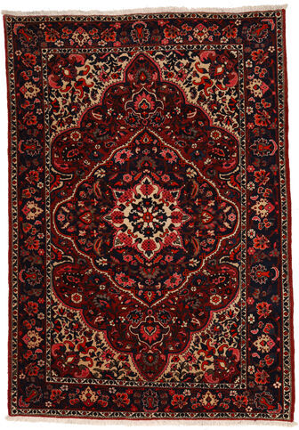 Håndknyttet. Opphav: Persia / Iran Bakhtiar Collectible Teppe 211X304 Ekte Orientalsk Håndknyttet Mørk Brun/Mørk Rød (Ull, Persia/Iran)